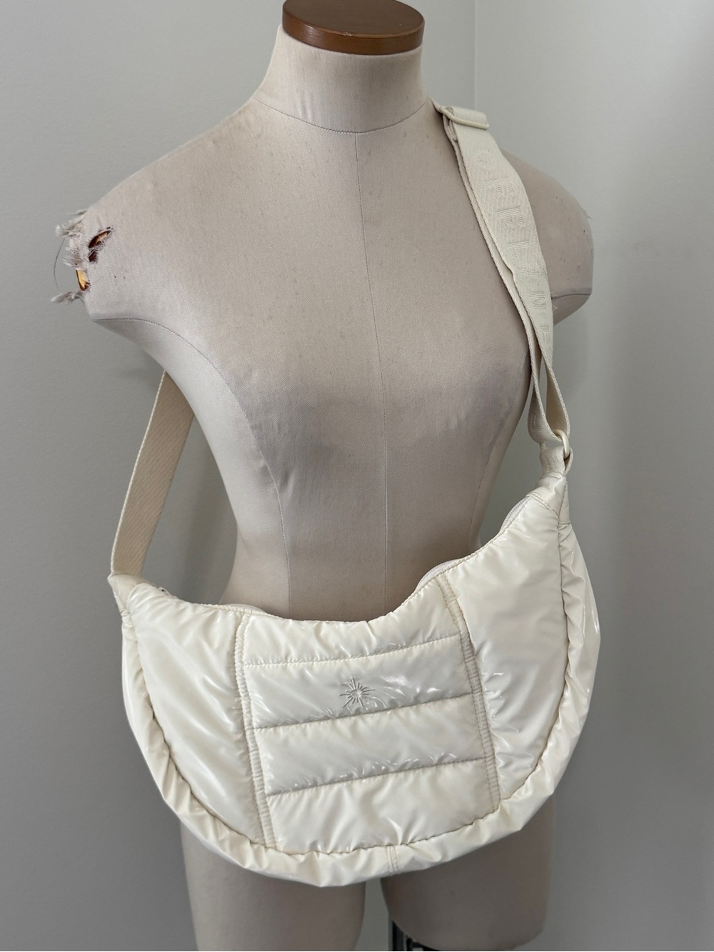Offline by Aerie Puff Love Crescent Bag Adjustable Crossbody Handbag